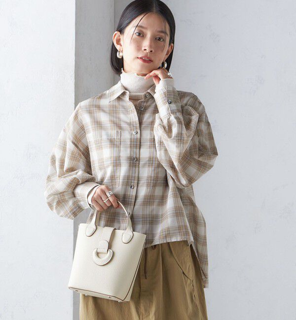 SHIPS for women「〈手洗い可能〉シアー チェック ロング スリーブ シャツ」|シャツ・ブラウス|