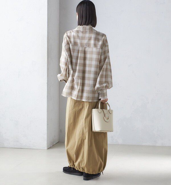 SHIPS for women「〈手洗い可能〉シアー チェック ロング スリーブ シャツ」|シャツ・ブラウス|