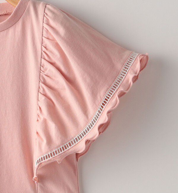 SHIPS KIDS「SHIPS KIDS:100～130cm / はしご レース 半袖 TEE」|Tシャツ・カットソー|