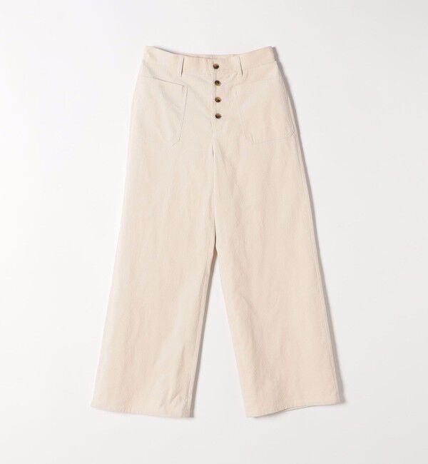 SHIPS any「SHIPS any:〈洗濯機可能〉コーデュロイ フロント ボタン セミワイド パンツ」|その他|