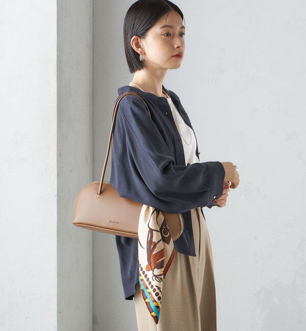 SHIPS for women「〈手洗い可能〉バンドカラー ショート 羽織り シャツ」|シャツ・ブラウス|