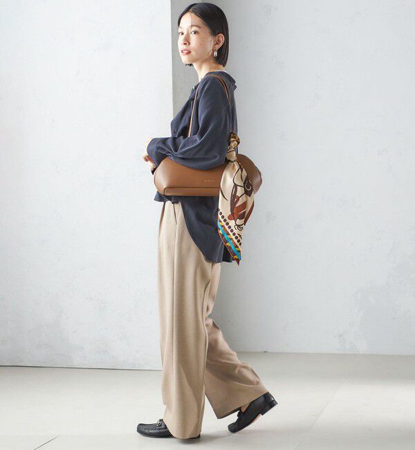 SHIPS for women「〈手洗い可能〉バンドカラー ショート 羽織り シャツ」|シャツ・ブラウス|