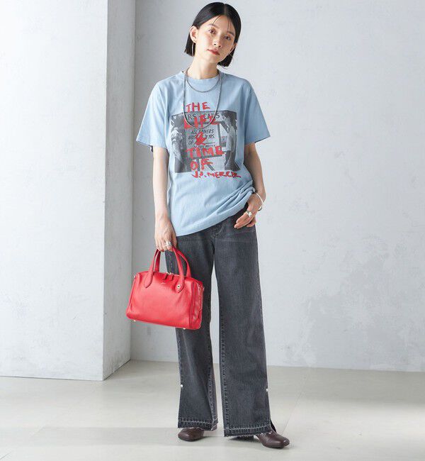 SHIPS for women「〈洗濯機可能〉サイド スリット ストレート デニム」|デニム|