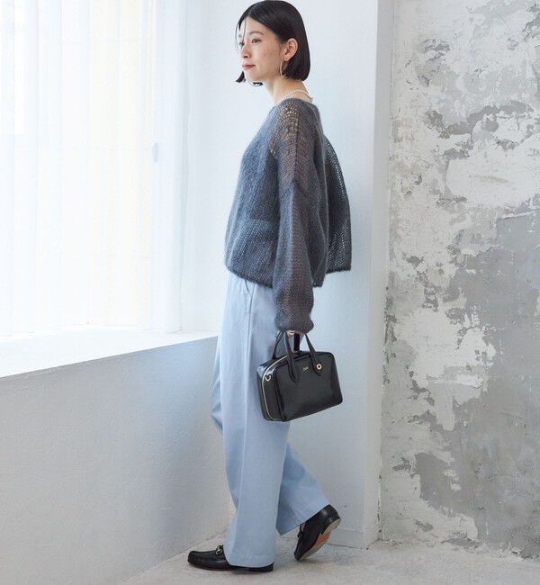 SHIPS for women「【SHIPS別注】Odub:〈洗濯機可能〉ワイド チノ パンツ」|チノ|