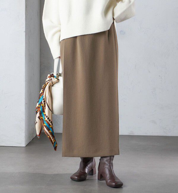 SHIPS for women「〈手洗い可能〉ジョーゼット ピンタック タイト スカート」|スカート|