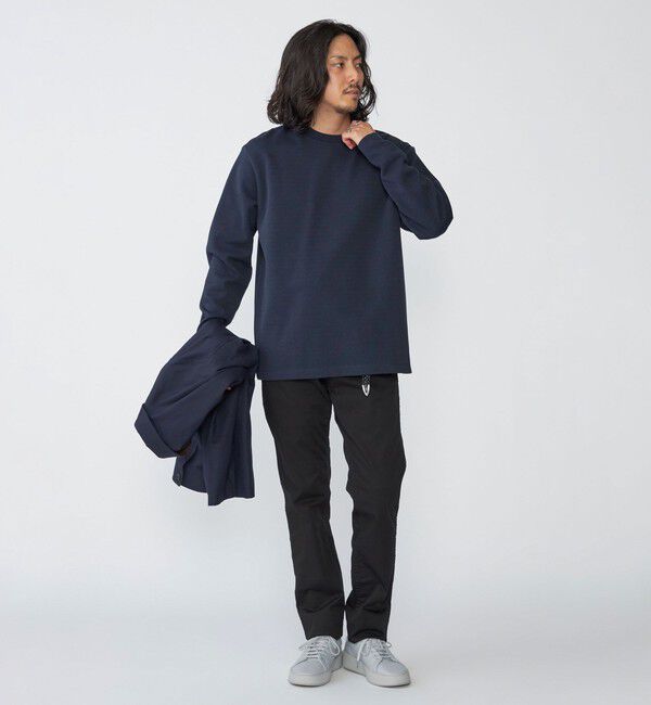 SHIPS「SHIPS: 鹿の子 ダブルフェイス クルーネック ロングスリーブ Tシャツ (ロンT)」|Tシャツ・カットソー|