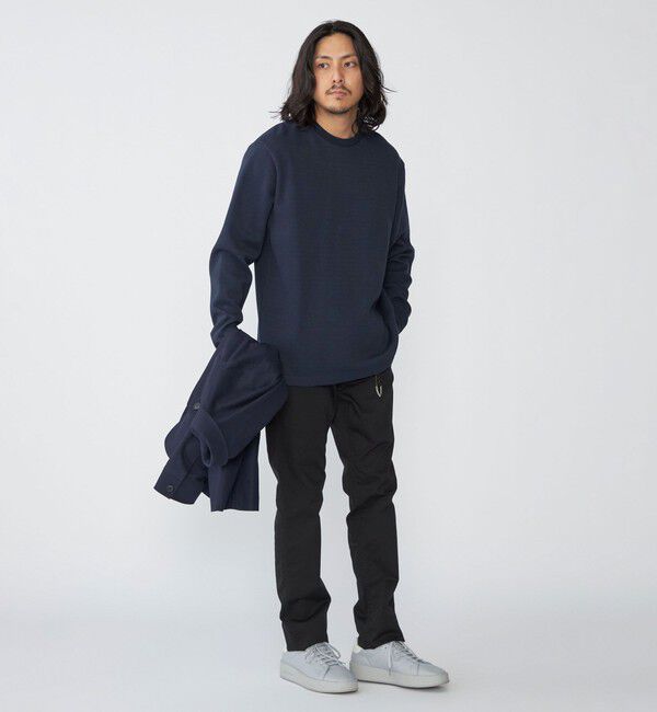 SHIPS「SHIPS: 鹿の子 ダブルフェイス クルーネック ロングスリーブ Tシャツ (ロンT)」|Tシャツ・カットソー|