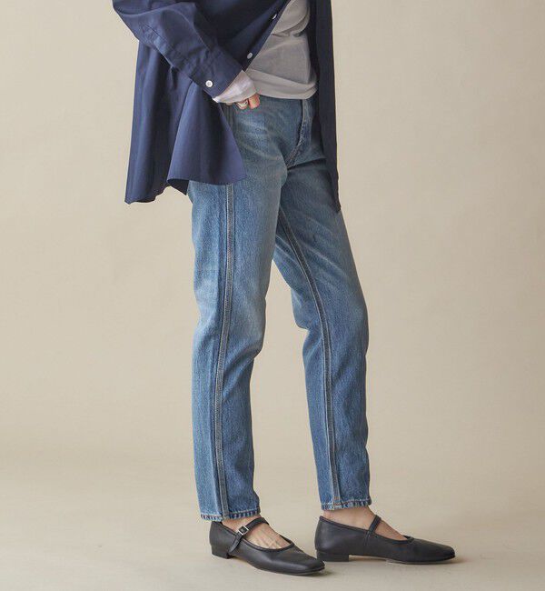 SHIPS for women「SHIPS NINE CASE:ナロー デニム（ブルー）」|デニム|