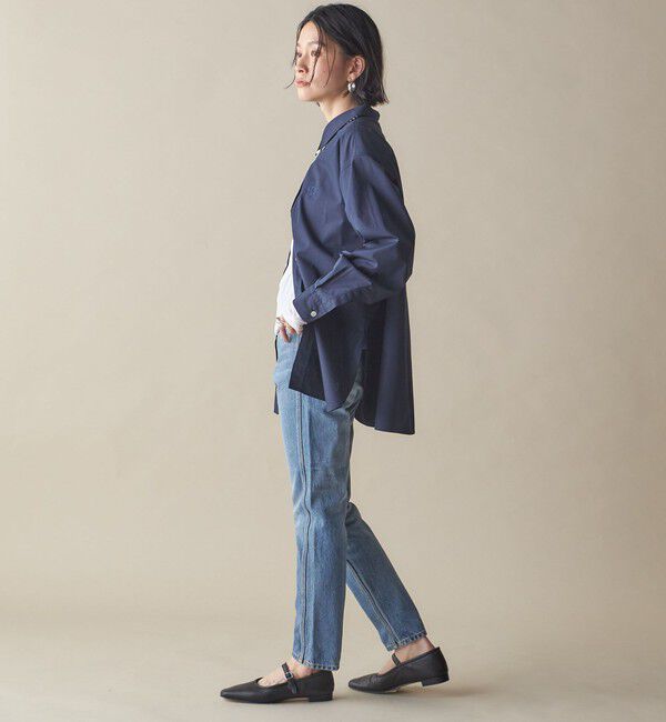 SHIPS for women「SHIPS NINE CASE:ナロー デニム（ブルー）」|デニム|