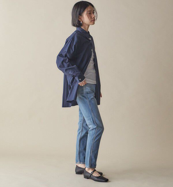 SHIPS for women「SHIPS NINE CASE:ナロー デニム（ブルー）」|デニム|