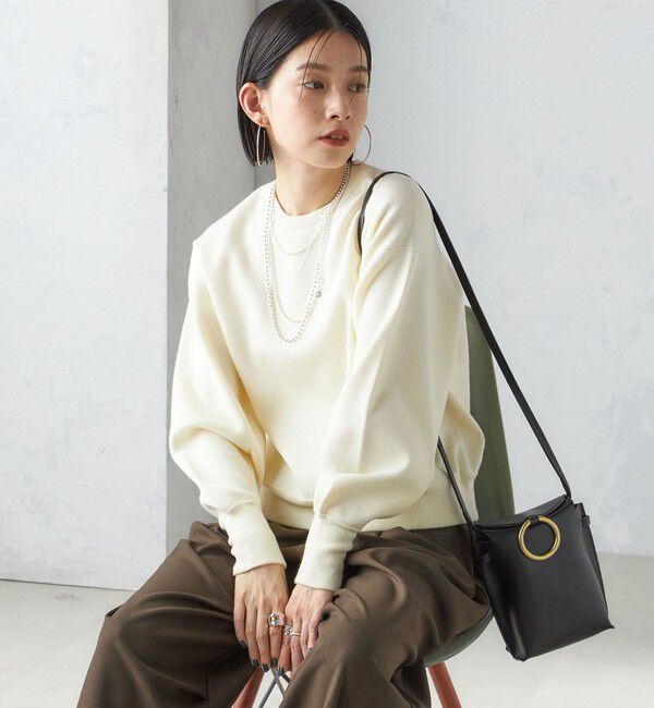 SHIPS for women「〈手洗い可能〉スムース ニット ガゼット プルオーバー」|ニット・セーター|