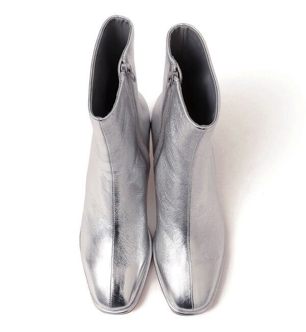 SHIPS for women「ラム レザー ストレッチ ショート ブーツ」|ショートブーツ|