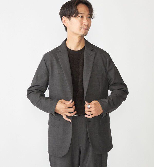 SHIPS「SHIPS: <セットアップ対応> TW パナマ 2ボタン ジャケット」|テーラードジャケット|