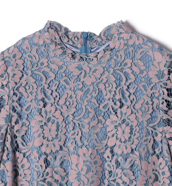 SHIPS for women「〈結婚式・パーティ〉kaene:パイピング レース Aライン ワンピース」|ワンピース|