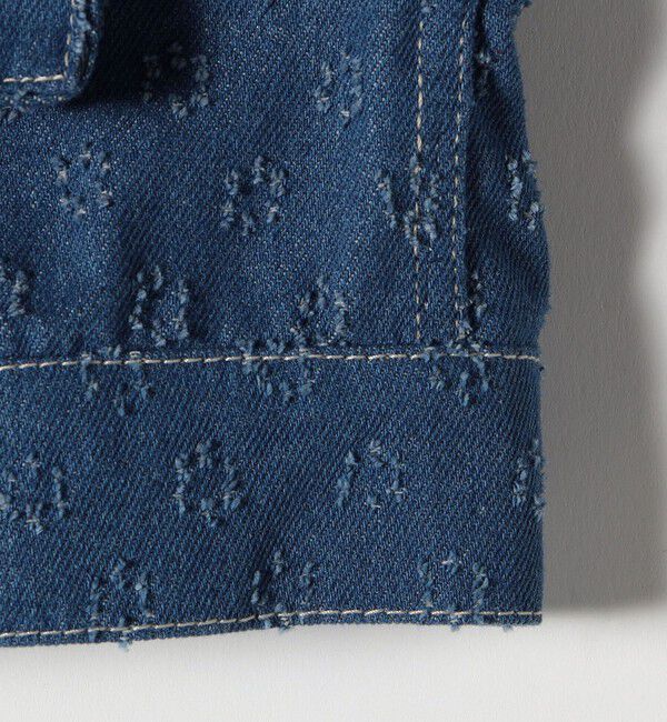 SHIPS any「bon_meur:〈洗濯機可能〉クラッシュ デニム ショート ジャケット」|デニムジャケット|