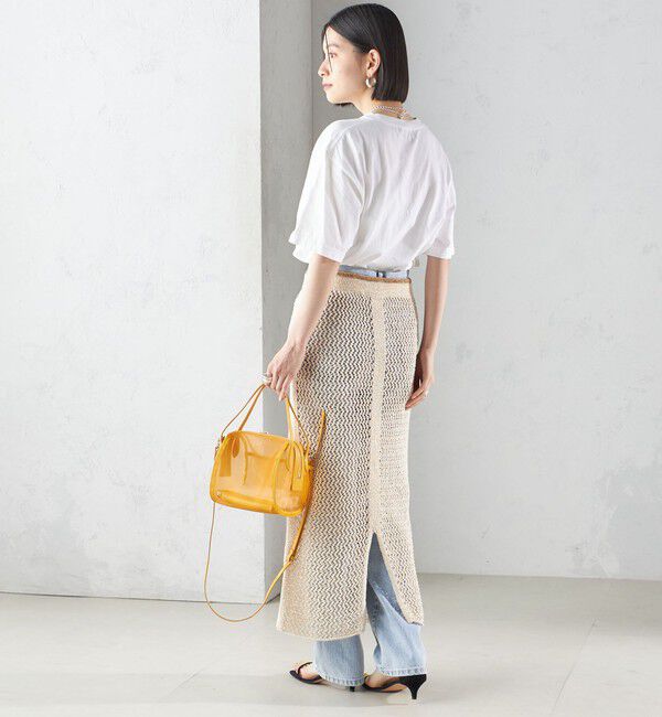 SHIPS for women「LOGAN KNITTING MILLS:〈手洗い可能〉クロシェ スカート」|スカート|