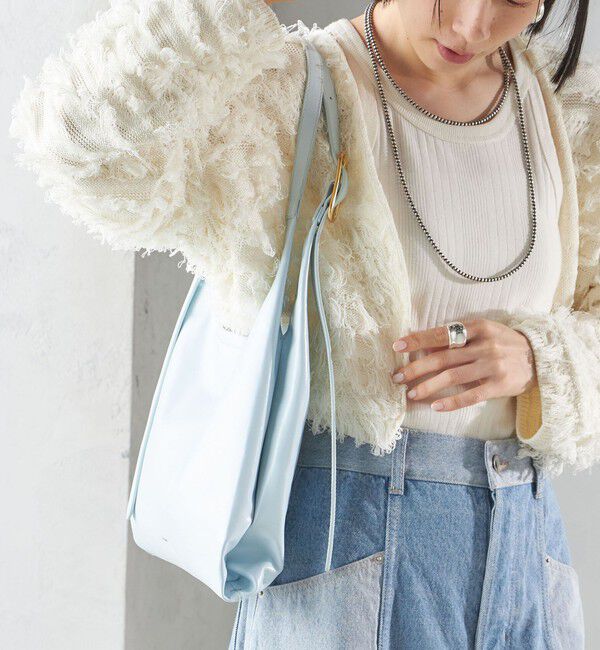 SHIPS for women「BEAURE:パーティション レザー バッグ 小」|トートバッグ|