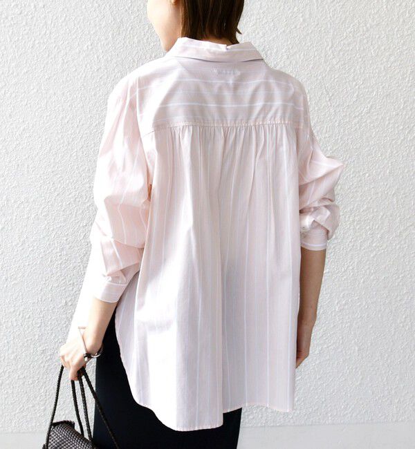 SHIPS for women「【WEB限定】〈洗濯機可能〉アシンメトリー ストライプ シャツ」|シャツ・ブラウス|