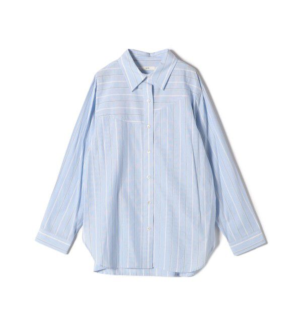 SHIPS for women「【WEB限定】〈洗濯機可能〉アシンメトリー ストライプ シャツ」|シャツ・ブラウス|