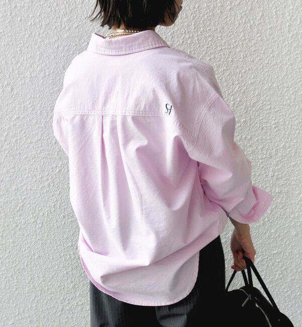 SHIPS for women「〈洗濯機可能〉ワンポイント 刺繍 スキッパー シャツ」|シャツ・ブラウス|