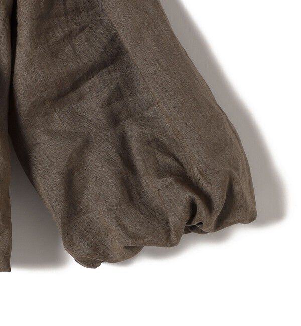 SHIPS for women「〈手洗い可能〉バック ギャザー リネン ジップ ブルゾン」|ブルゾン・スタジャン|