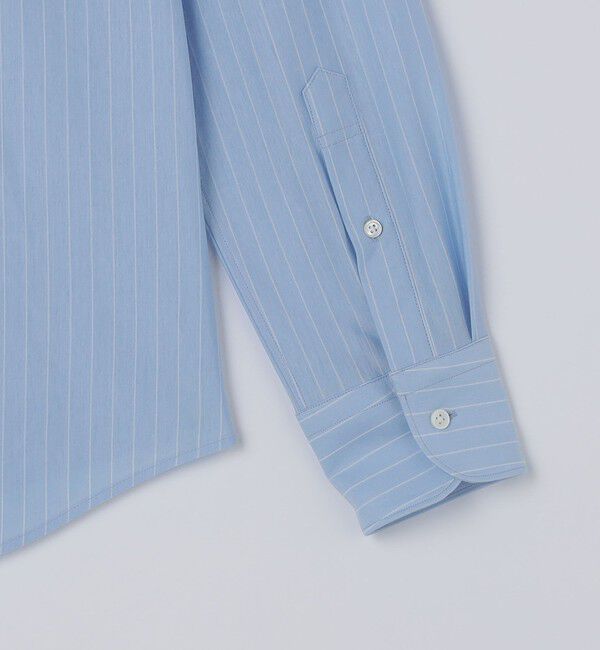 SHIPS「SHIPS: ジャージー ストライプ ワンピースカラー シャツ」|シャツ・ブラウス|