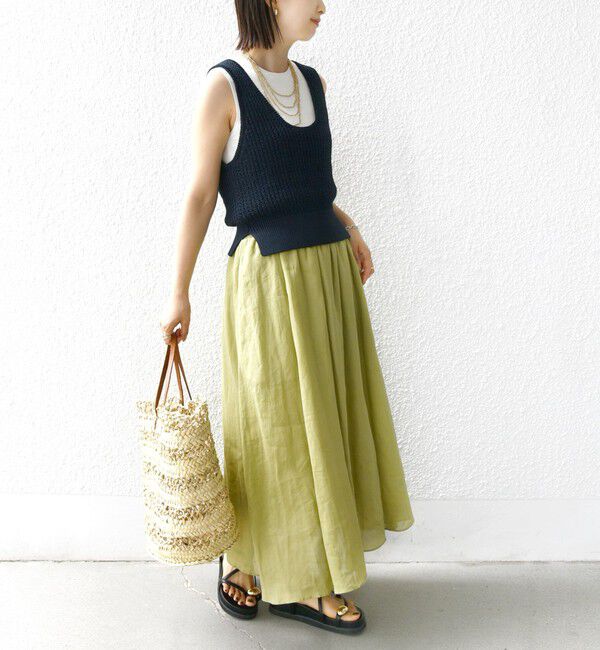 SHIPS for women「〈手洗い可能〉ラミー 4 ウエスト シャーリング スカート」|スカート|