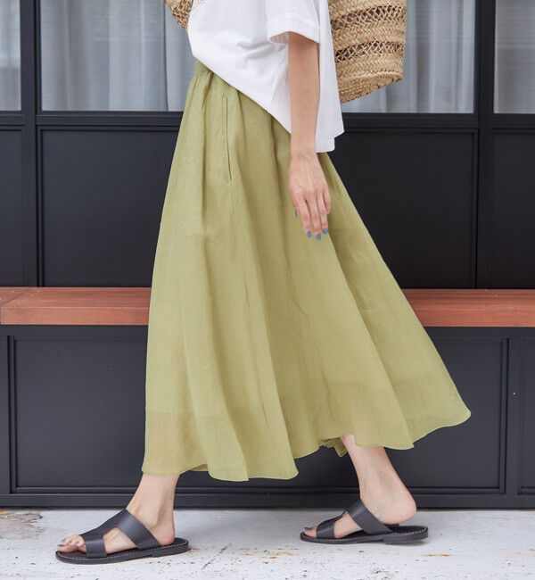 SHIPS for women「〈手洗い可能〉ラミー 4 ウエスト シャーリング スカート」|スカート|