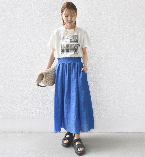 SHIPS for women「〈手洗い可能〉ラミー 4 ウエスト シャーリング スカート」|スカート|