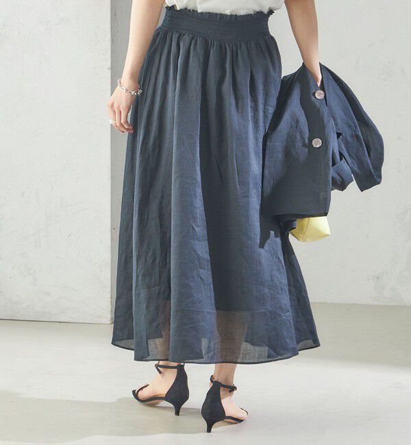 SHIPS for women「〈手洗い可能〉ラミー 4 ウエスト シャーリング スカート」|スカート|