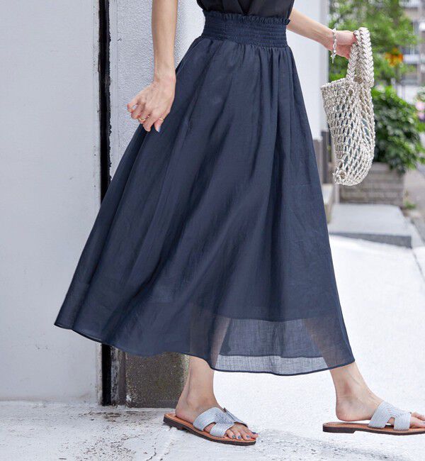 SHIPS for women「〈手洗い可能〉ラミー 4 ウエスト シャーリング スカート」|スカート|