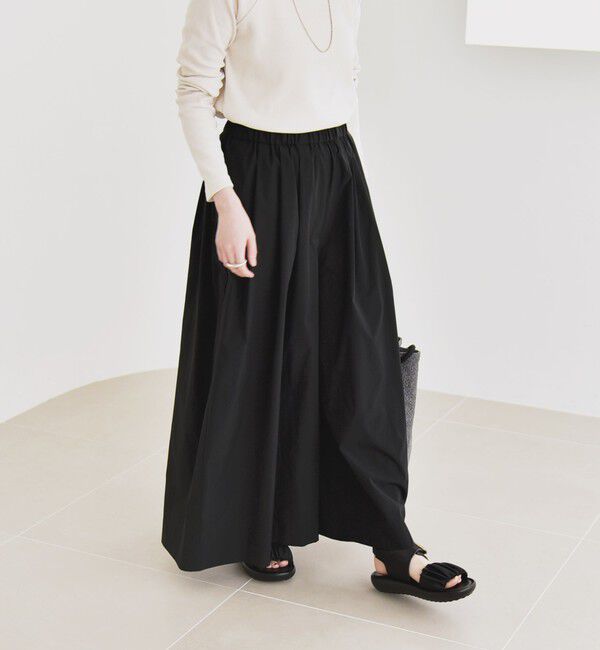 quaranciel「quaranciel:〈洗濯機可能〉タイプライター ギャザー ワイド キュロット パンツ」|その他|