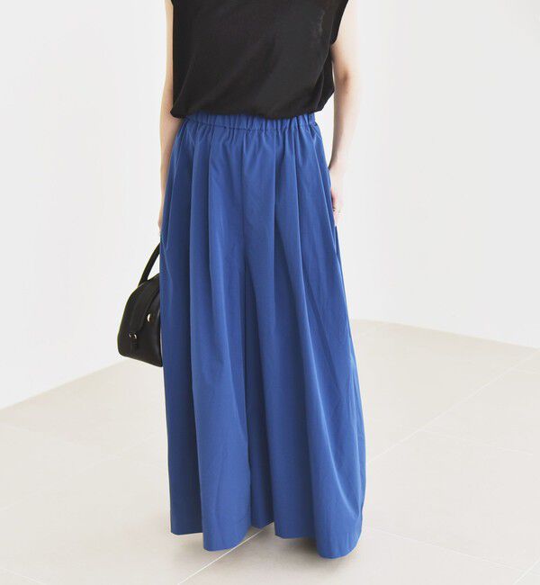 quaranciel「quaranciel:〈洗濯機可能〉タイプライター ギャザー ワイド キュロット パンツ」|その他|