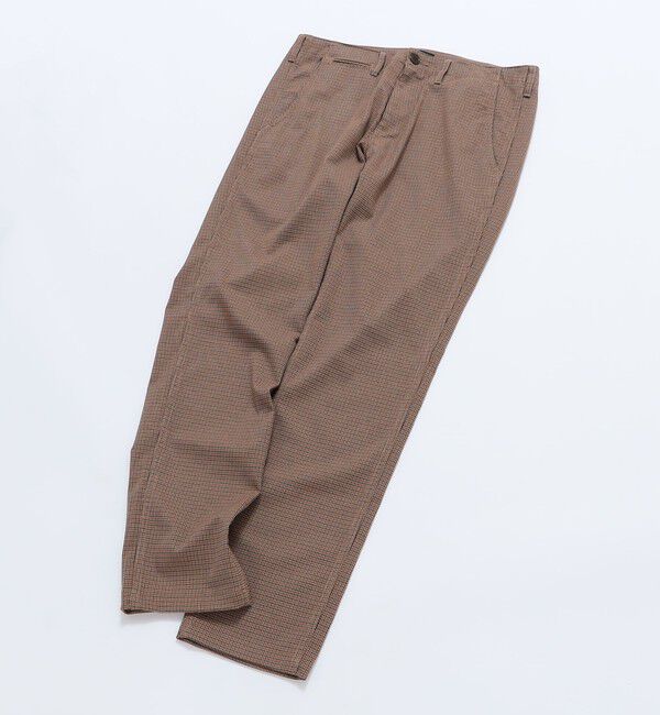 SHIPS「SHIPS: TR チェック テーパード チノ パンツ」|チノ|