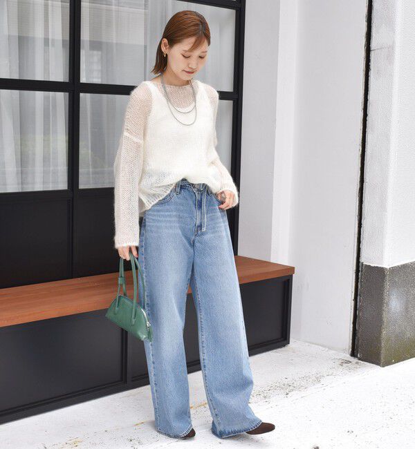 SHIPS for women「モヘヤ メッシュ プルオーバー」|ニット・セーター|