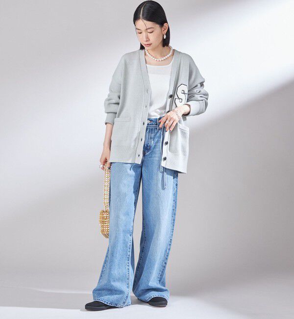 SHIPS for women「〈手洗い可能〉サガラ ワッペン レタード カーディガン」|カーディガン|