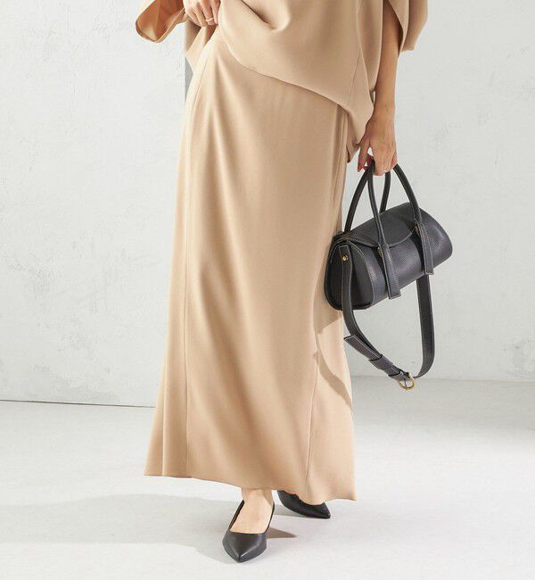 SHIPS for women「〈手洗い可能〉アセテート混 バックサテン マーメイド スカート」|スカート|