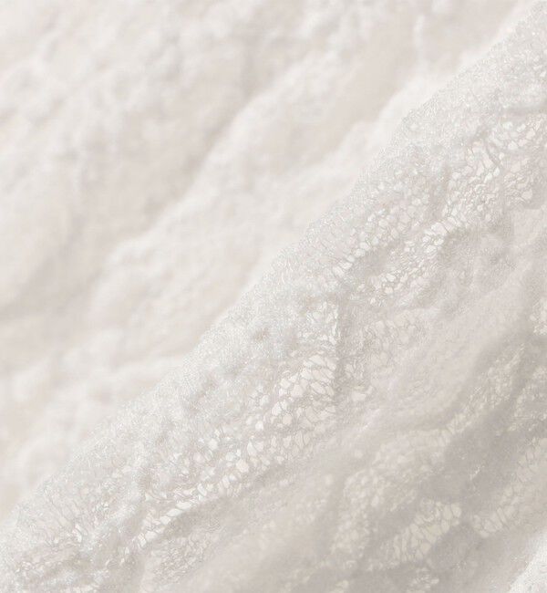 SHIPS for women「SHIPS NINE CASE:〈手洗い可能〉シアー レース ハイネック プルオーバー」|Tシャツ・カットソー|