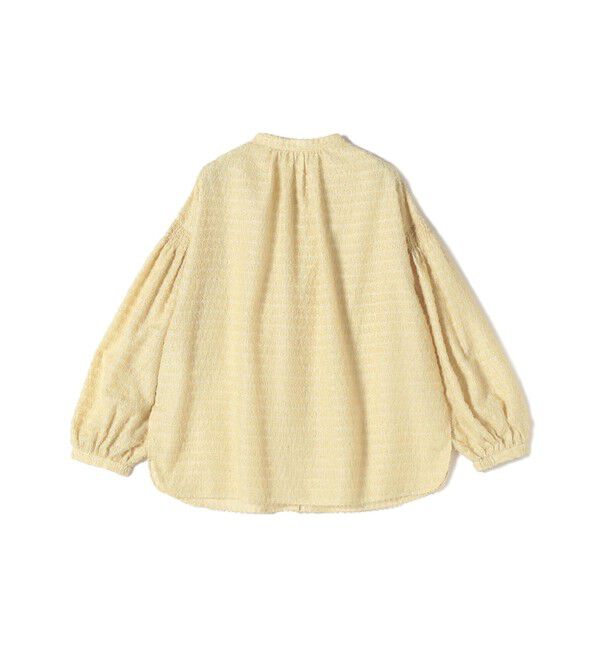 SHIPS for women「〈手洗い可能〉シアー ジャカード 袖 シャーリング ブラウス」|シャツ・ブラウス|