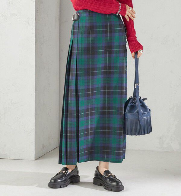 SHIPS for women「【SHIPS別注】O&rsquo;NEIL OF DUBLIN:チェック キルトスカート」|スカート|