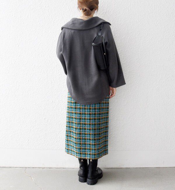 SHIPS any「SHIPS any: ブロック ツイード タイト スカート」|スカート|