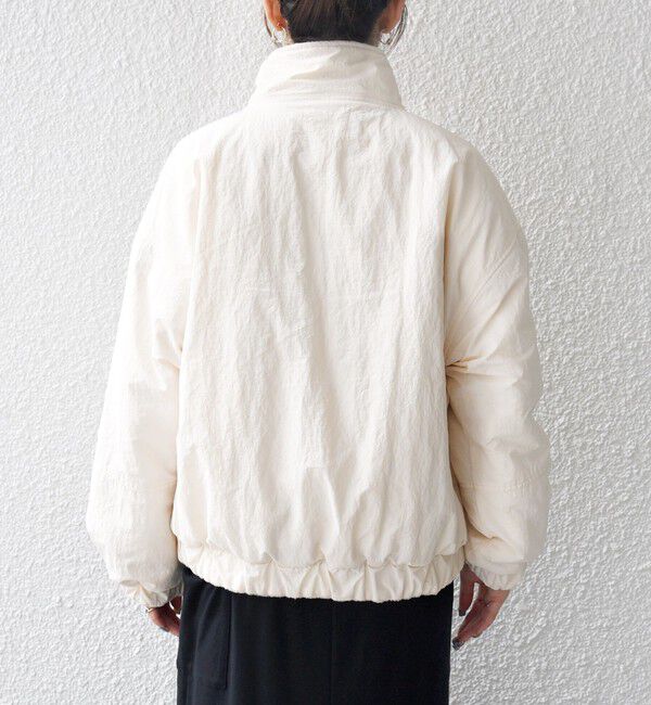 SHIPS any「SHIPS any: ナイロン &times; ボア リバーシブル スタンドカラー ショート ブルゾン」|ブルゾン・スタジャン|