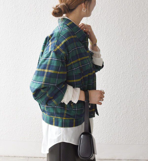 SHIPS any「SHIPS any:〈手洗い可能〉タータン チェック キルティング シャツ ジャケット」|ブルゾン・スタジャン|