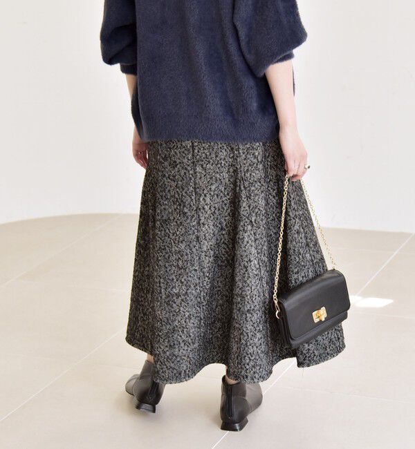 quaranciel「quaranciel: ツイード フレア スカート」|フレア|