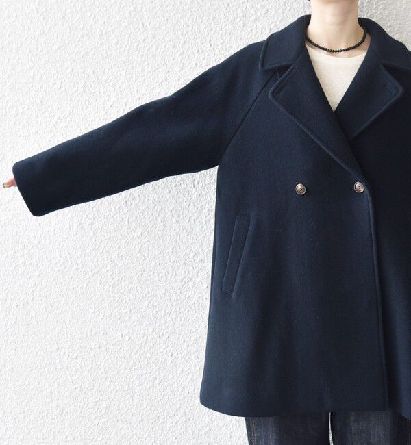 SHIPS any「【WEB限定】SHIPS any: PURE WOOL スタンド & テーラード ハーフ コート」|その他|