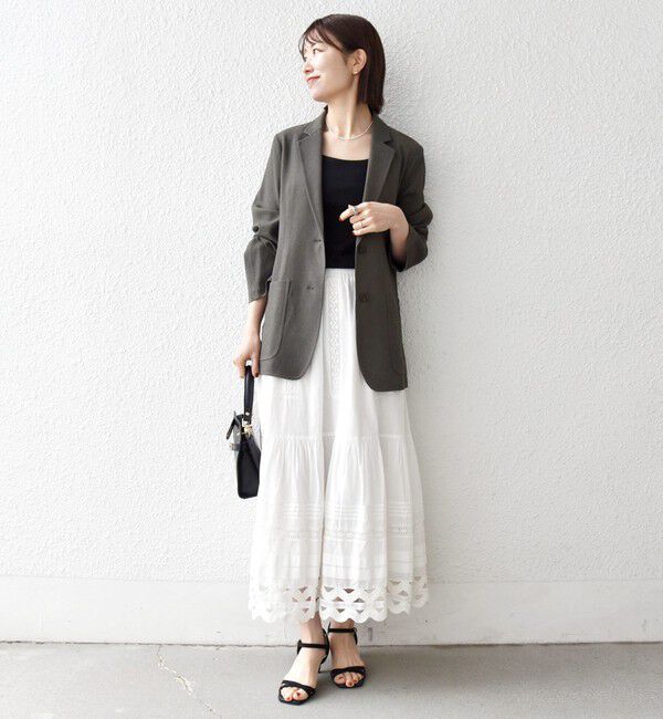 SHIPS any「SHIPS any: 〈手洗い可能〉リネンミックス テーラード ライト ジャケット」|テーラードジャケット|