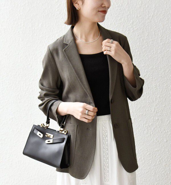 SHIPS any「SHIPS any: 〈手洗い可能〉リネンミックス テーラード ライト ジャケット」|テーラードジャケット|