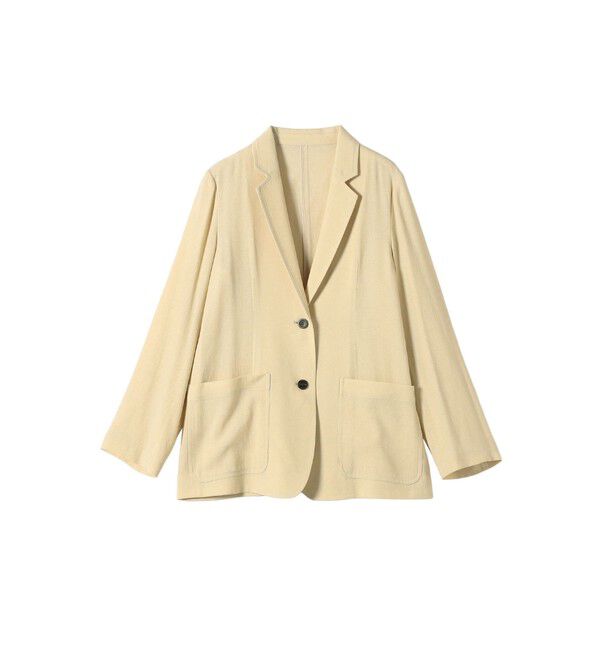 SHIPS any「SHIPS any: 〈手洗い可能〉リネンミックス テーラード ライト ジャケット」|テーラードジャケット|