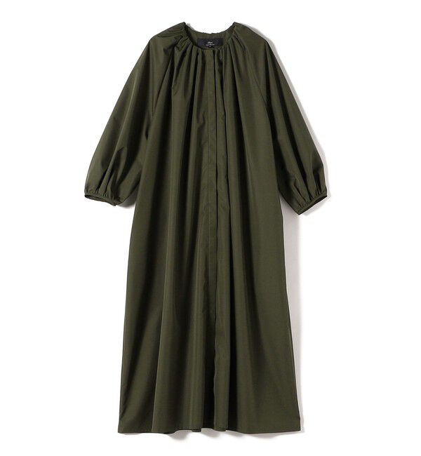 SHIPS for women「SHIPS Primary Navy Label:〈手洗い可能〉撥水 羽織 ギャザー ワンピース」|ワンピース|