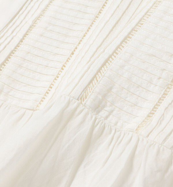 SHIPS Colors 「SHIPS Colors:〈手洗い可能〉コットン ピンタック ジョイント シャツ2◇」|シャツ・ブラウス|